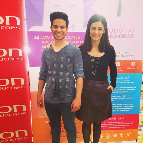 Andreo Gustavo com Inês de Castro (actriz)