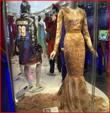 Vestido de Conchita Wurst, usado na noite em que venceu em 2014, e de Verka Seduchka