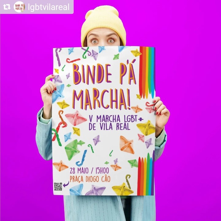 Cartaz 2022 Marcha Orgulho LGBT Vila Real 